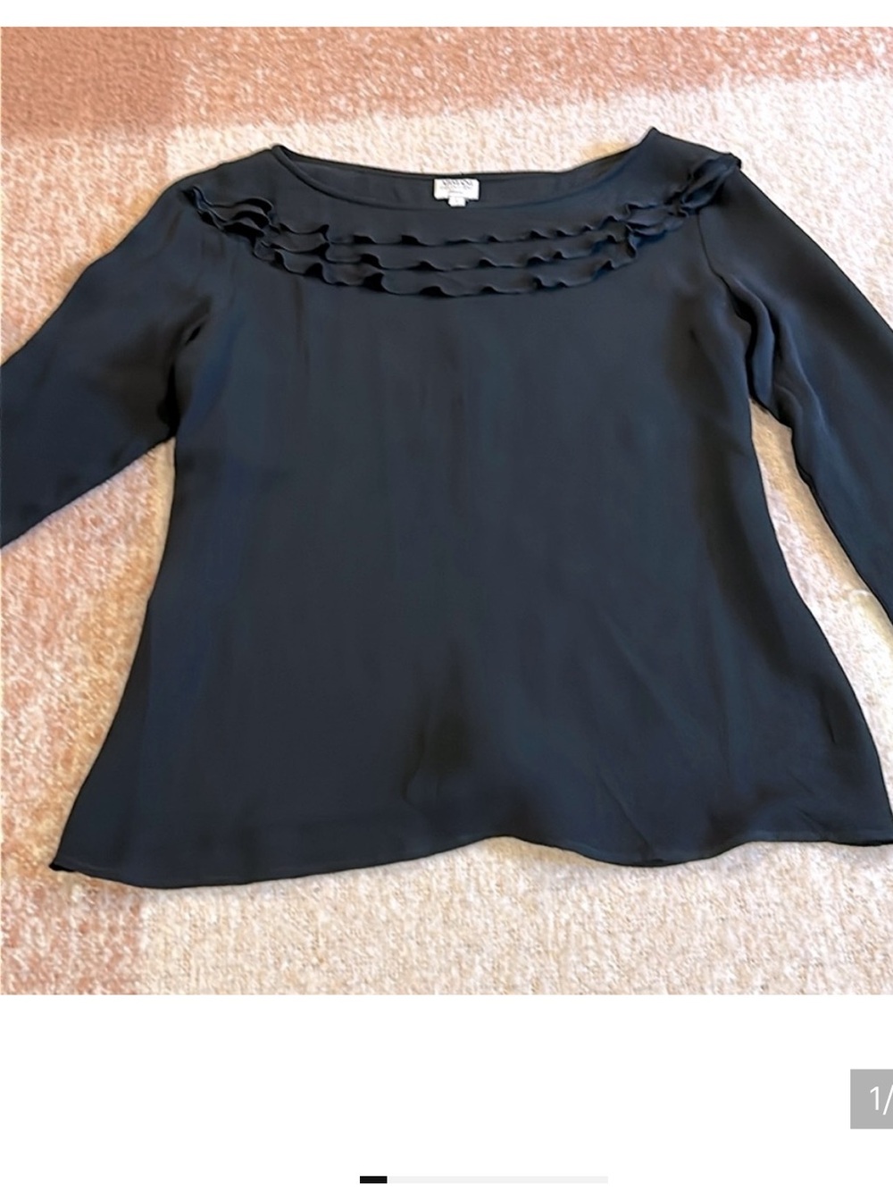 Armani Silk Long Sleeve Blouse